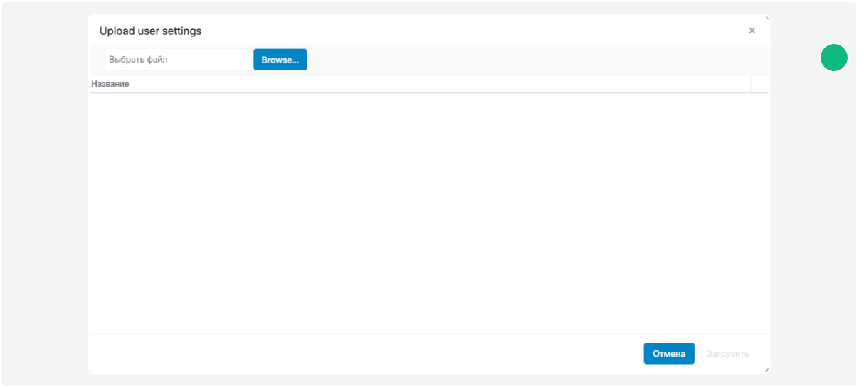 Шаблон настроек отображения